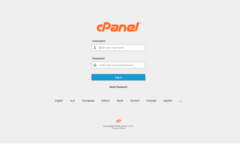 cpanel admin login